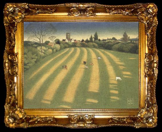 framed  Joseph E.Southall The Meadow, ta009-2